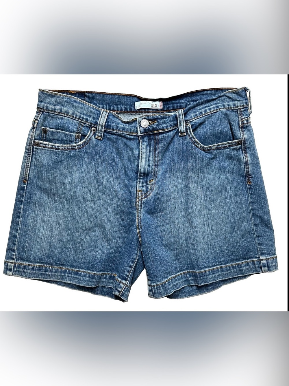 Levi’s 515 Women’s Size 10 Denim Shorts Mid Rise Stretch Blue Jean 5” Inseam